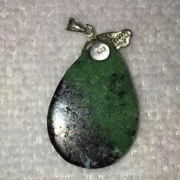 Teardrop Ruby Zoisite Pendant - Picture 2 of 4